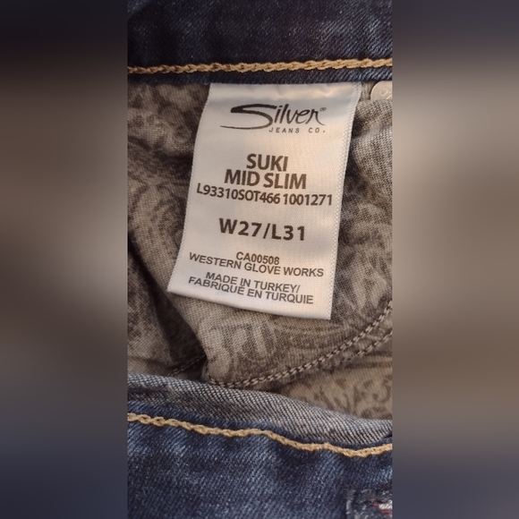 Silver Suki Mid Slim Fit - Picture 3 of 4